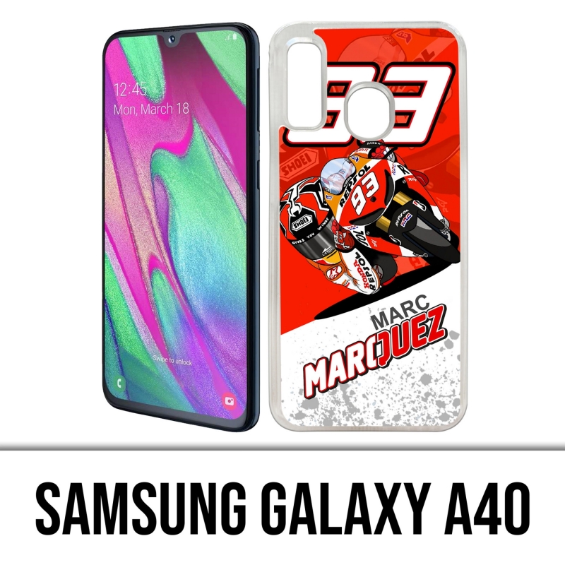 Custodia per Samsung Galaxy A40 - Marquez Cartoon