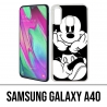 Coque Samsung Galaxy A40 - Mickey Noir Et Blanc