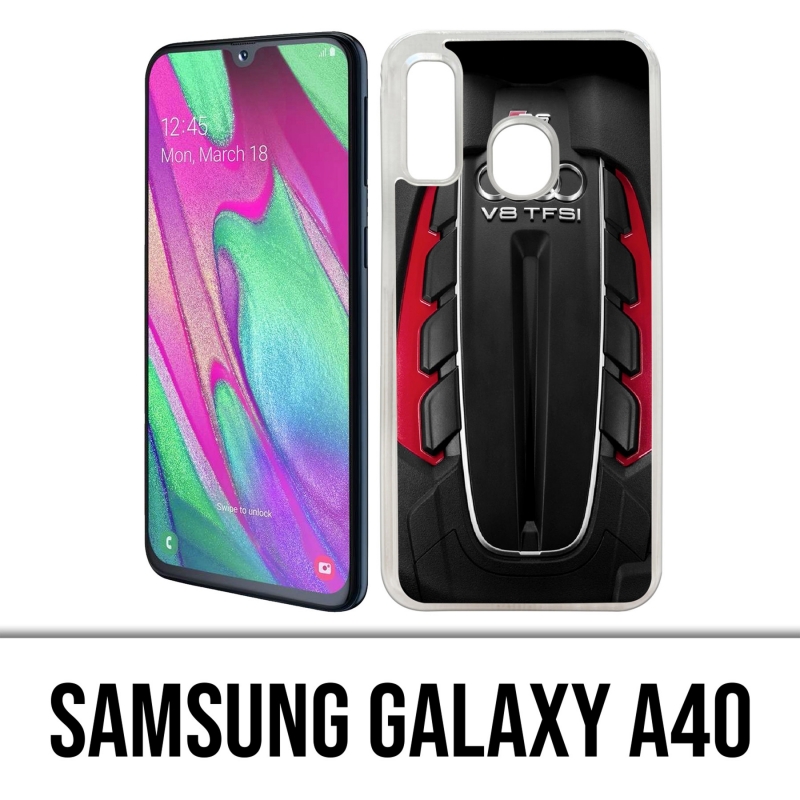 Samsung Galaxy A40 Case - Audi V8 engine