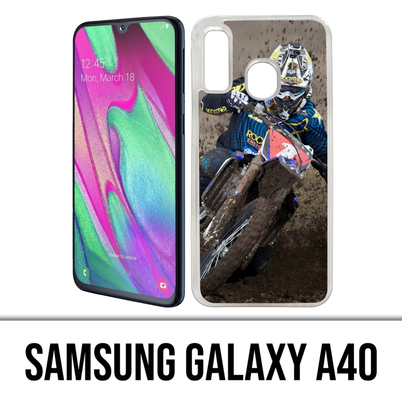 Samsung Galaxy A40 Case - Schlamm Motocross