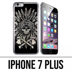 IPhone 7 Plus Case - Skull Head Feathers