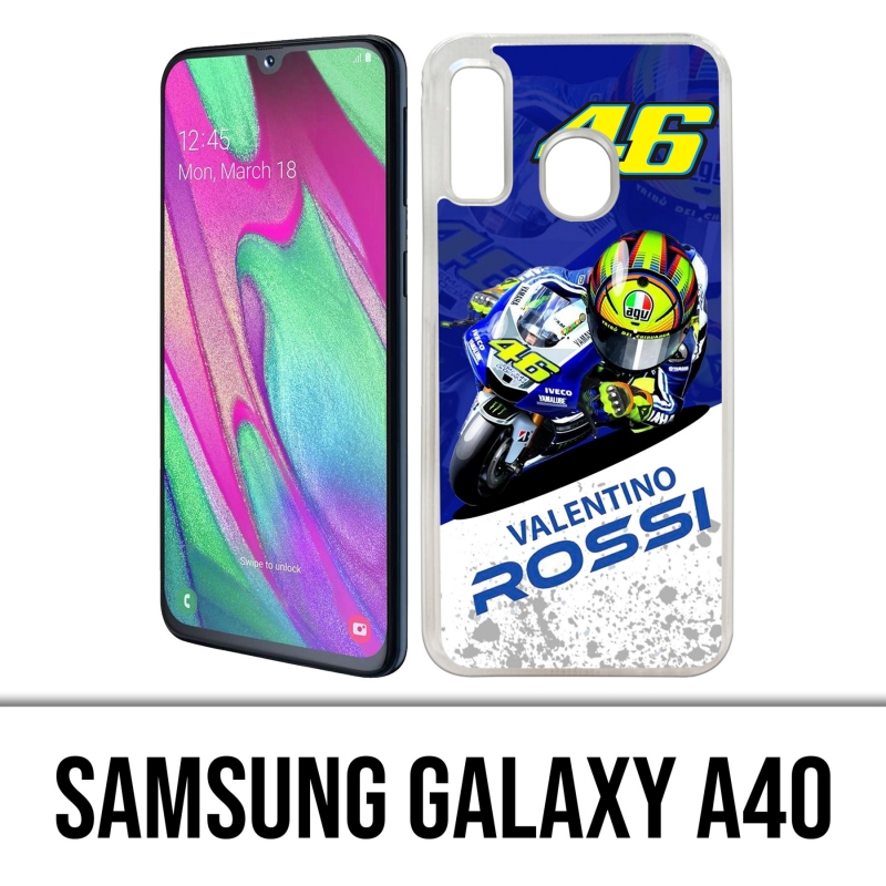 Coque Samsung Galaxy A40 - Motogp Rossi Cartoon 2
