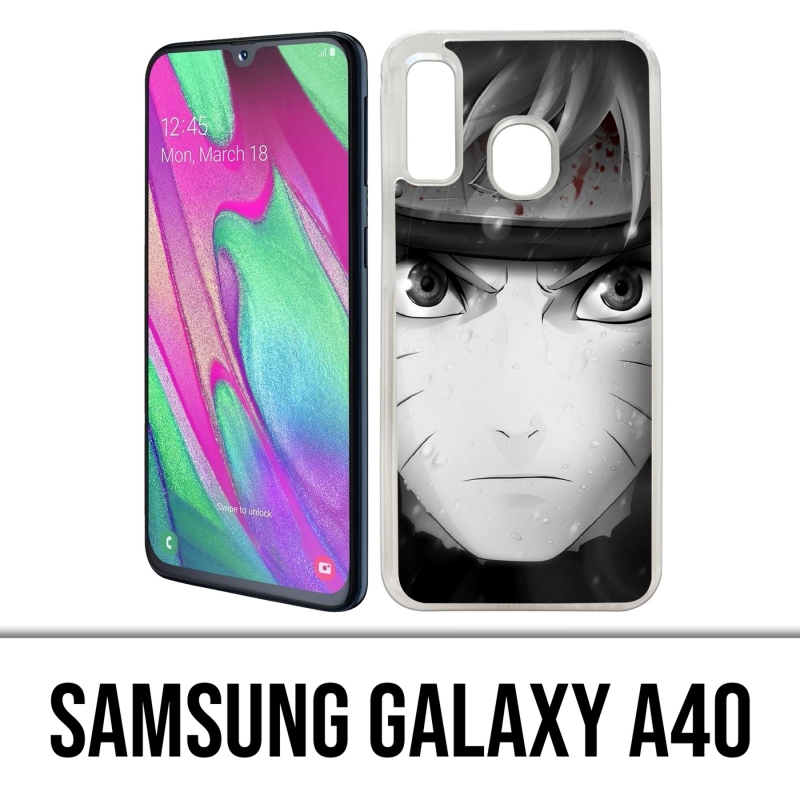 Samsung Galaxy A40 Case - Naruto Black And White