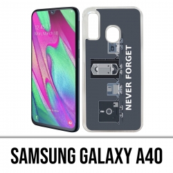 Samsung Galaxy A40 Case - Never Forget Vintage