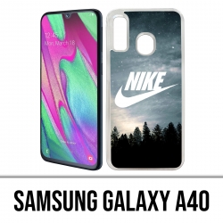 Samsung Galaxy A40 Case - Nike Logo Wood