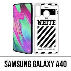 Samsung Galaxy A40 Case - Off White White