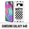 Custodia per Samsung Galaxy A40 - Bianco sporco