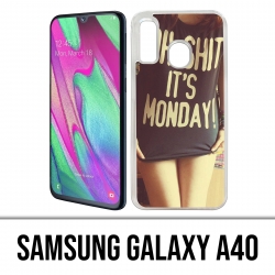 Samsung Galaxy A40 Case - Oh Shit Monday Girl