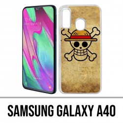 Samsung Galaxy A40 Case - One Piece Vintage Logo