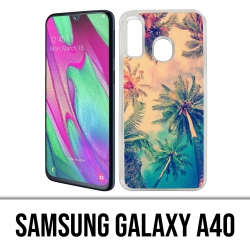 Coque Samsung Galaxy A40 - Palmiers