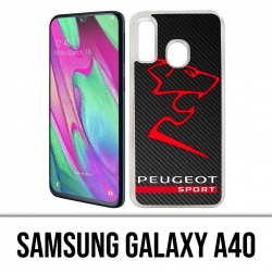 Custodia per Samsung Galaxy A40 - Logo Peugeot Sport