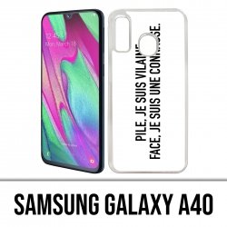 Funda Samsung Galaxy A40 - Batería Bad Bitch Face