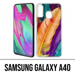 Custodia per Samsung Galaxy A40 - Piume