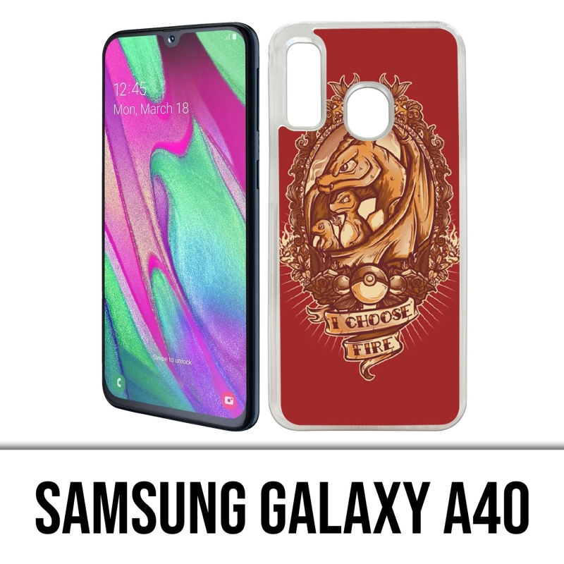 Coque Samsung Galaxy A40 - Pokémon Fire