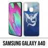Funda Samsung Galaxy A40 - Pokémon Go Team Blue Grunge