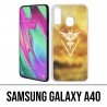 Coque Samsung Galaxy A40 - Pokémon Go Team Jaune Grunge