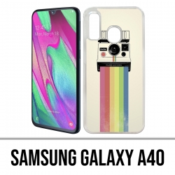 Coque Samsung Galaxy A40 - Polaroid Arc En Ciel Rainbow