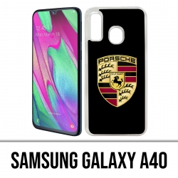 Samsung Galaxy A40 Case - Porsche Logo Schwarz