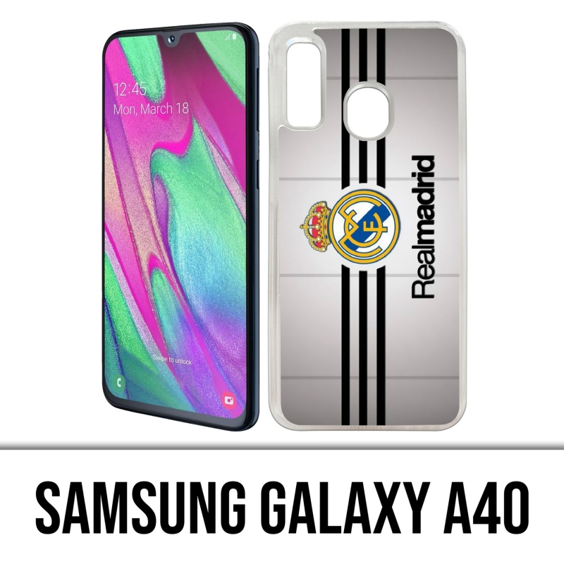 Custodia per Samsung Galaxy A40 - Real Madrid Stripes
