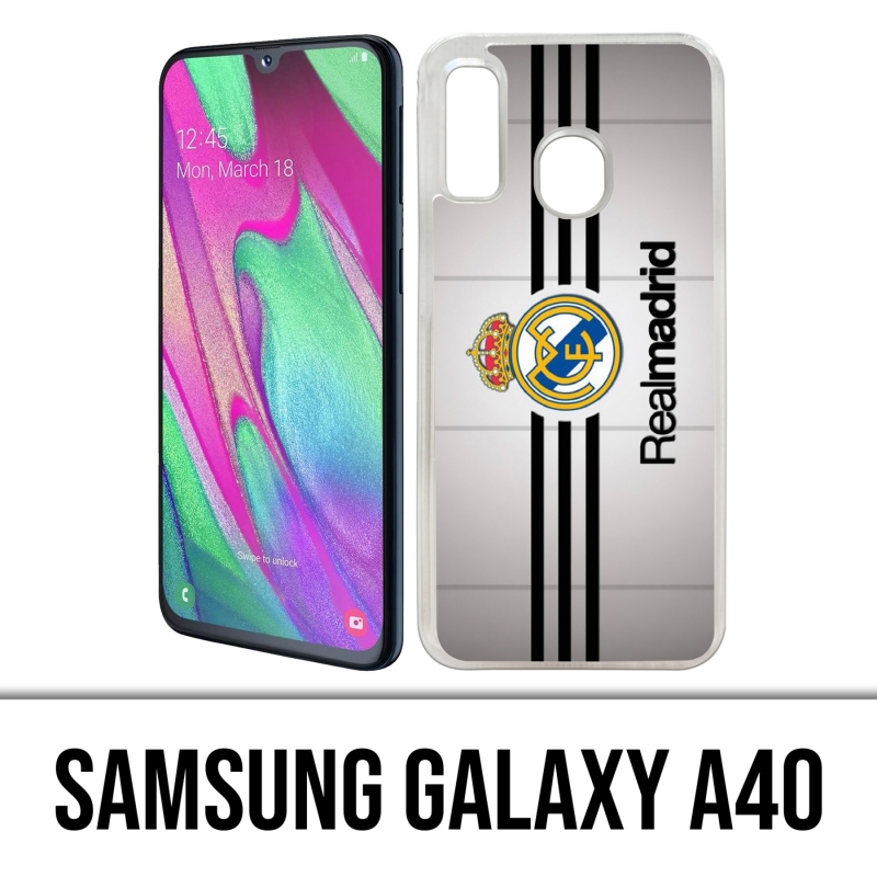 Samsung Galaxy A40 Case - Real Madrid Stripes