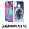 Samsung Galaxy A40 Case - Rosa Schönheit und das Biest
