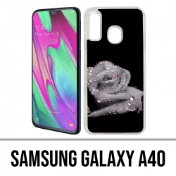 Coque Samsung Galaxy A40 - Rose Gouttes