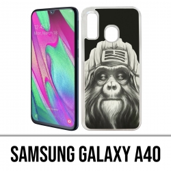 Custodia per Samsung Galaxy A40 - Scimmia scimmia aviatore