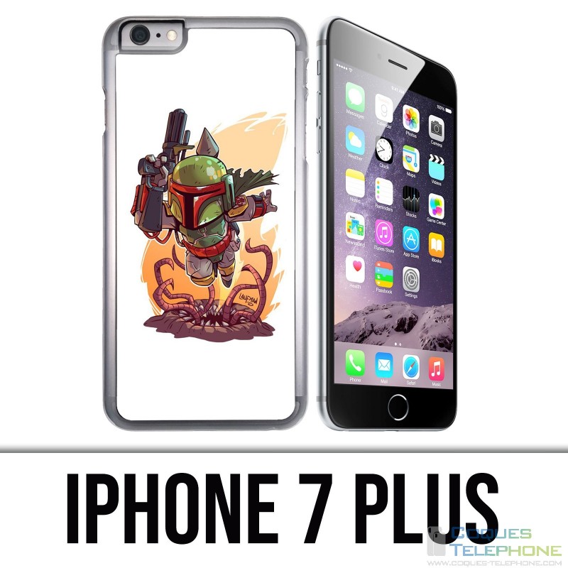 IPhone 7 Plus Hülle - Star Wars Boba Fett Cartoon