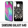 Coque Samsung Galaxy A40 - Skull Head Plumes