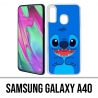 Funda Samsung Galaxy A40 - Azul puntada