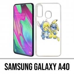Samsung Galaxy A40 Case - Stitch Pikachu Baby