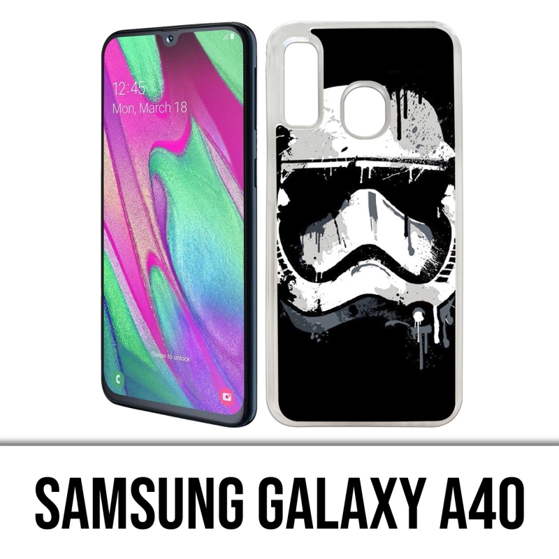 Funda Samsung Galaxy A40 - Pintura Stormtrooper