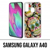 Custodia per Samsung Galaxy A40 - Teschio di zucchero