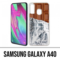 Coque Samsung Galaxy A40 - Tablette Chocolat Alu