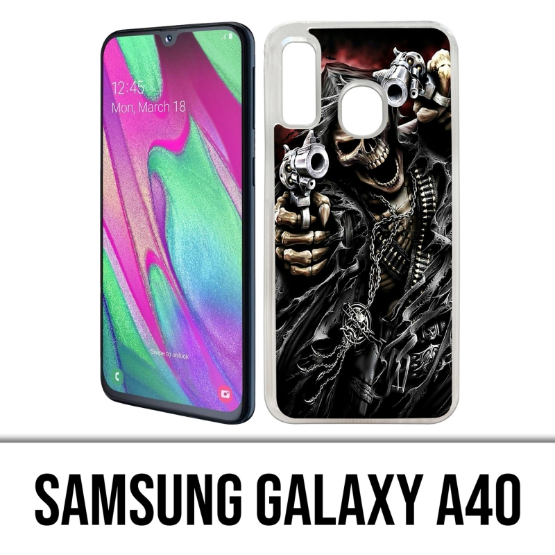 Samsung Galaxy A40 Case - Pistol Death Head