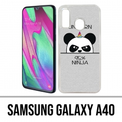 Samsung Galaxy A40 Case - Unicorn Ninja Panda Unicorn