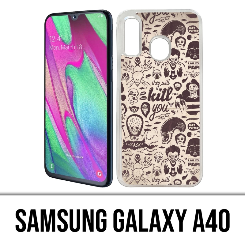 Samsung Galaxy A40 Case - Bösewicht töten Sie