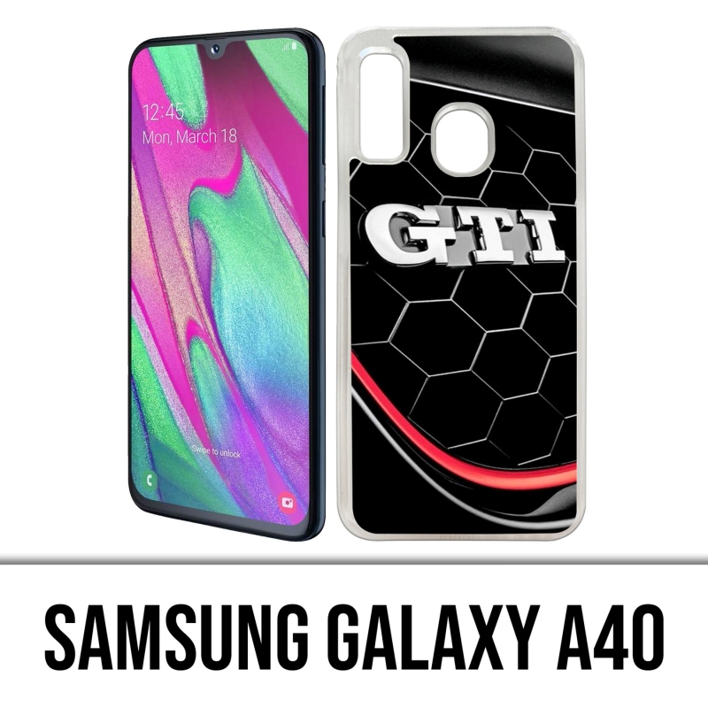 Funda Samsung Galaxy A40 - Logotipo Vw Golf Gti