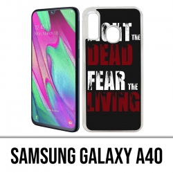 Samsung Galaxy A40 Case - Walking Dead Fight The Dead Fear The Living