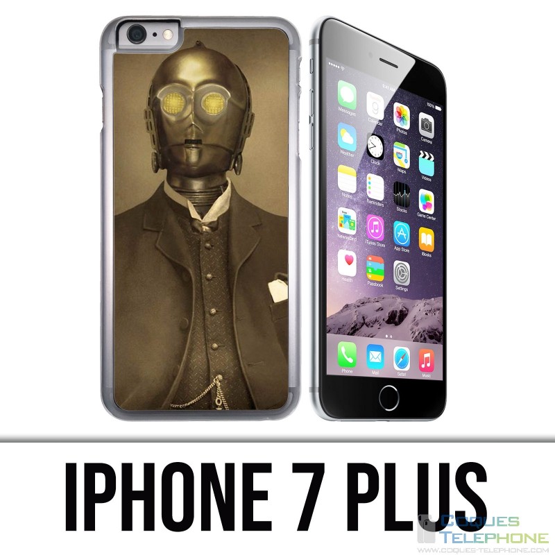 Custodia per iPhone 7 Plus - Star Wars Vintage C3Po