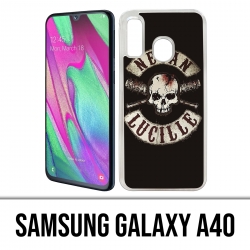 Coque Samsung Galaxy A40 - Walking Dead Logo Negan Lucille
