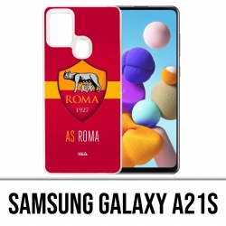 Custodia per Samsung Galaxy A21s - Pallone da calcio As Roma