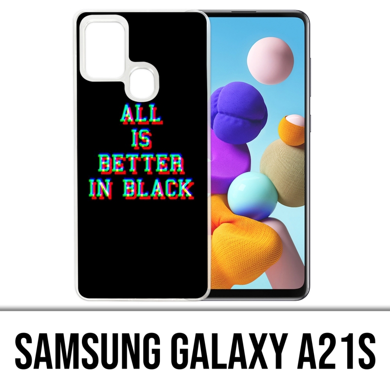 Funda Samsung Galaxy A21s - Todo es mejor en negro