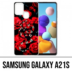 Funda Samsung Galaxy A21s - Gucci Snake Roses