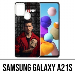 Custodia per Samsung Galaxy A21s - La Casa De Papel - Maschera Denver