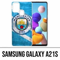 Custodia per Samsung Galaxy A21s - Manchester Football Grunge