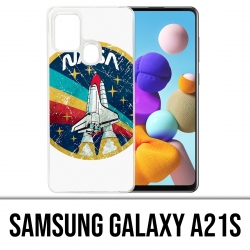 Funda Samsung Galaxy A21s - Insignia de cohete de la NASA