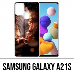 Coque Samsung Galaxy A21s - Plume Feu