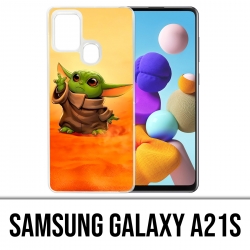 Samsung Galaxy A21s Case - Star Wars Baby Yoda Fanart