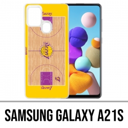 Custodia per Samsung Galaxy A21s - Besketball Lakers Nba Field